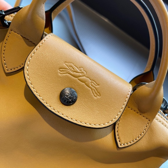 Longchamp Bags Longchamp Le Pliage Cuir Top Handle Bag Xs Poshmark